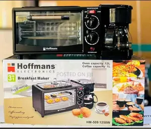 3:1 Hoffman Breakfast Maker 12l Oven And 1l Coffee Capacity