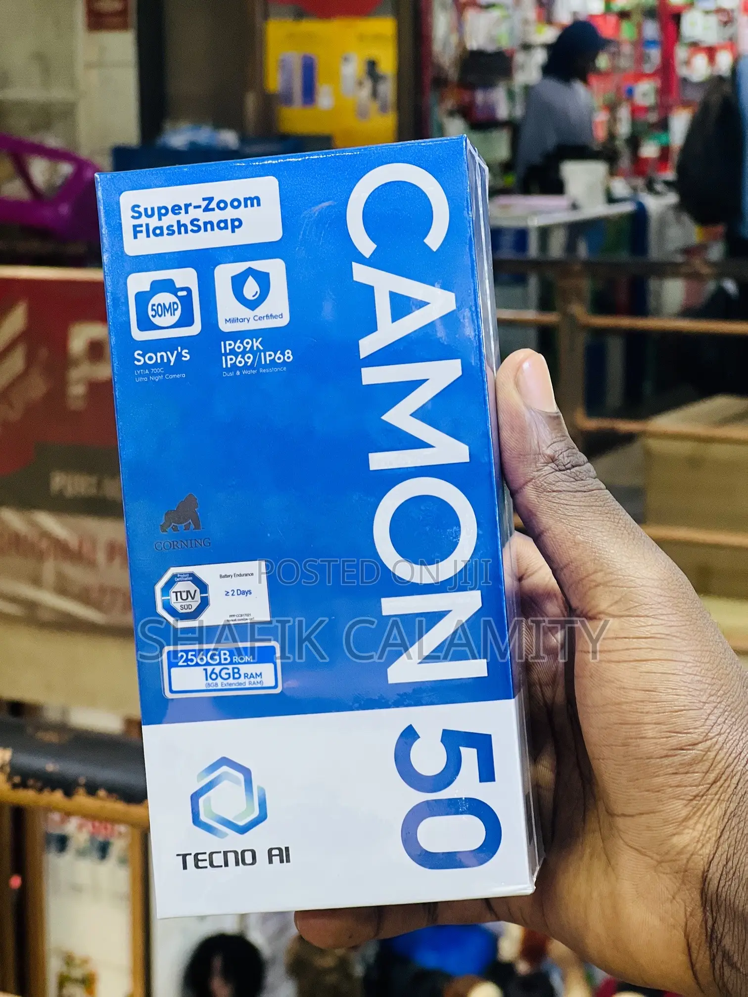 New Tecno Camon 50 256 GB Black