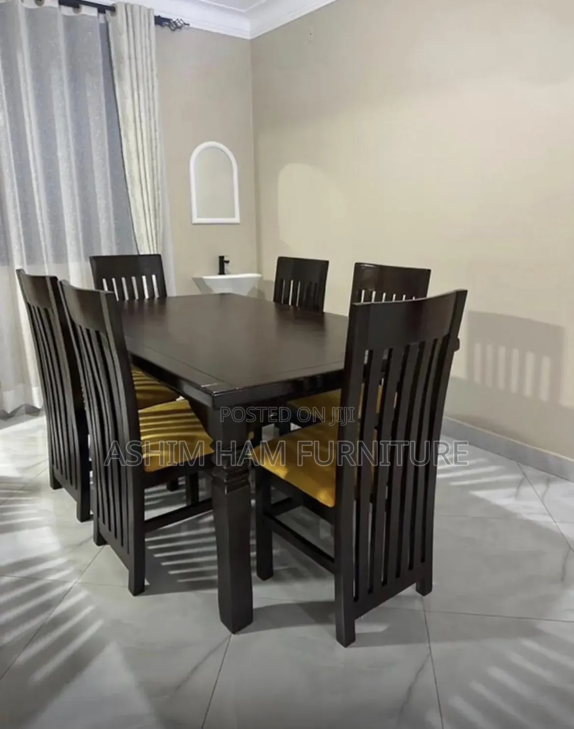 Pure Black Dinning Table