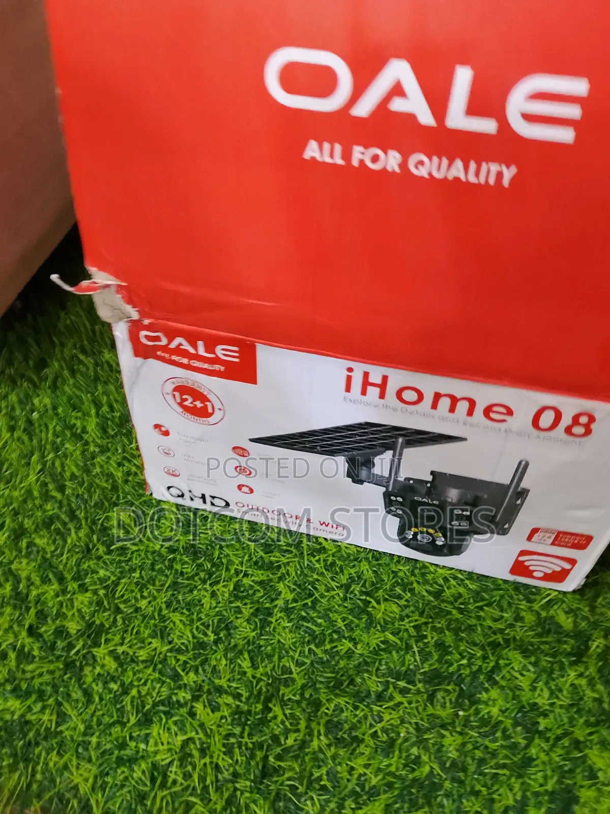 Oale Ihome 08 Solar Powered Dual Lens Outdoor Security Camera