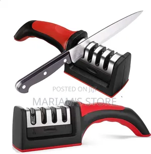 Manual Knife Sharpener With Multiple Sharpening Stages.