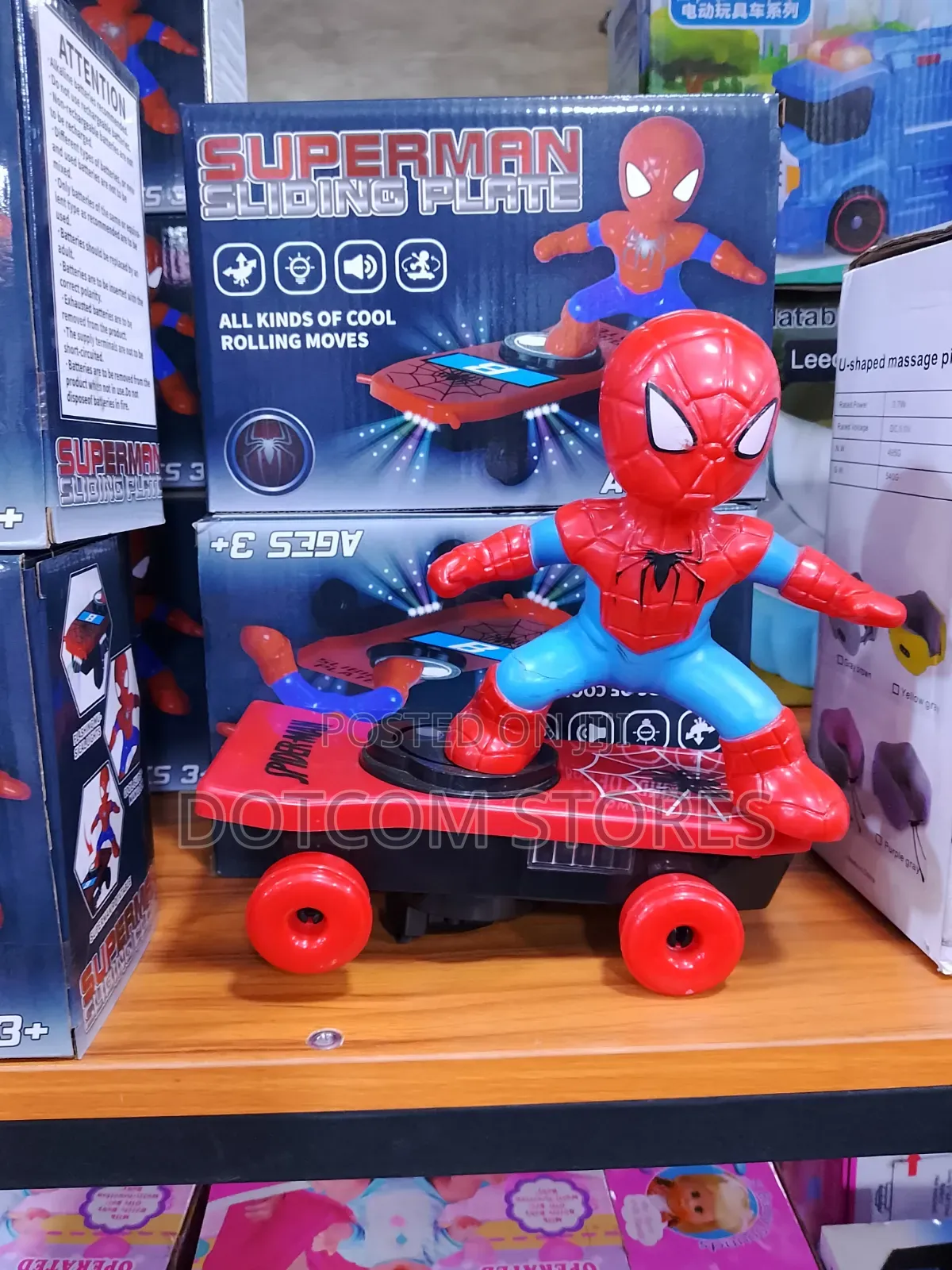 Spider Man Electric Stunt Skateboard Toy
