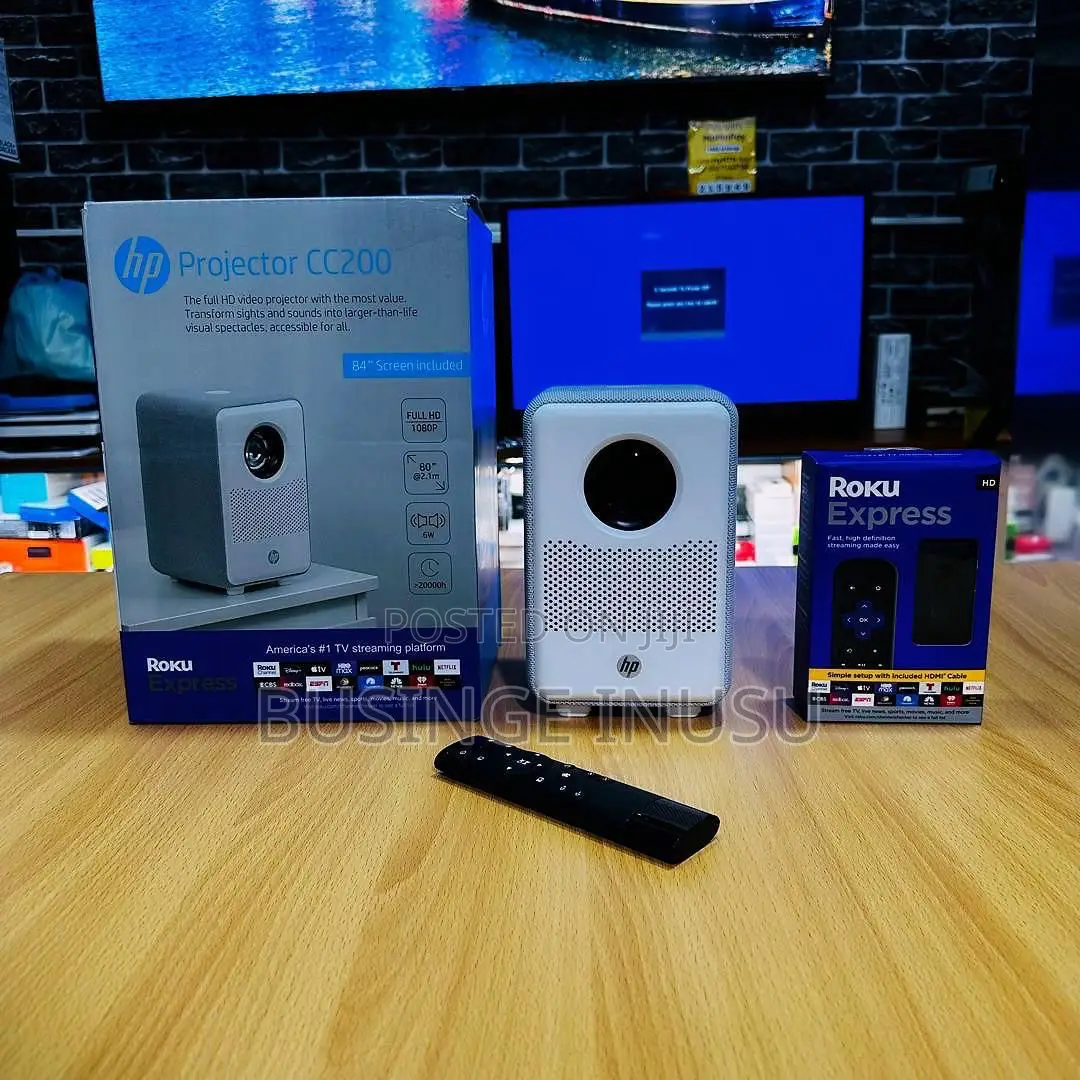 Brand New Hp Cc200 Smart Projector With Roku Tv Available