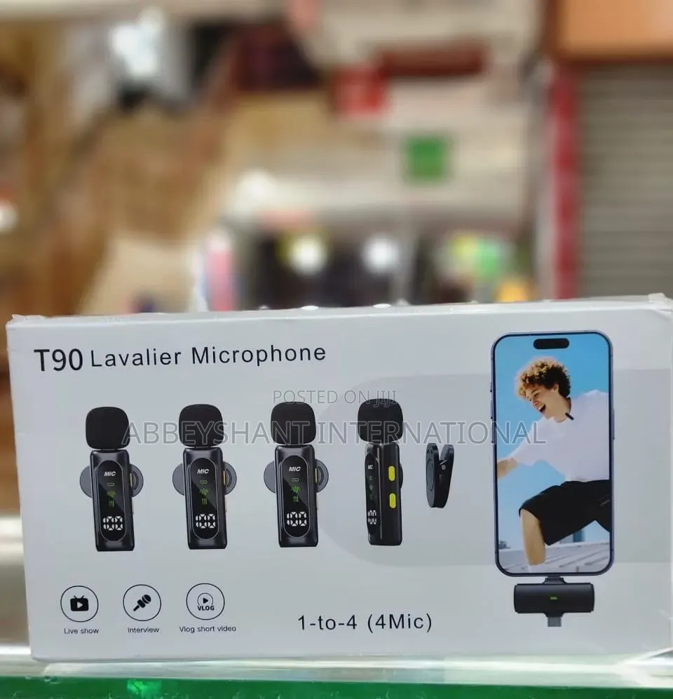 T90 Wireless Lavalier Microphone /Four Microphones