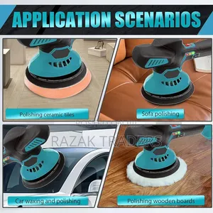 Cordless Car Buffer Polisher With 2pcs 88v Batteries 6 Inch Portable