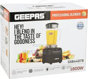 Brand New Geepas Heavy Duty Commercial Juice Blender Available