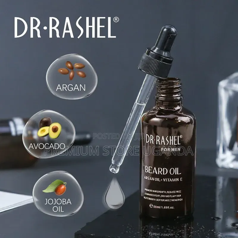 Dr. Rashel Beard Oil | Argan Oil + Vitamin E | Beard Growth |