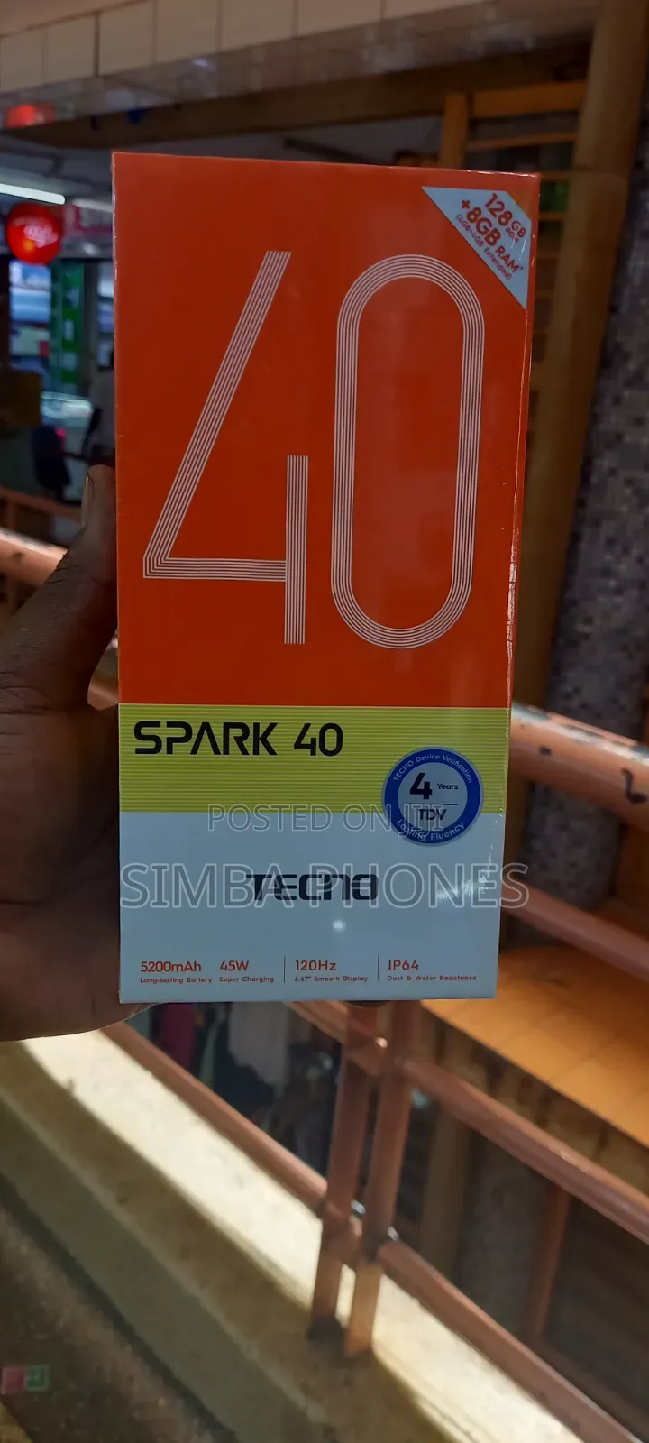 New Tecno Spark 40 128 GB Silver