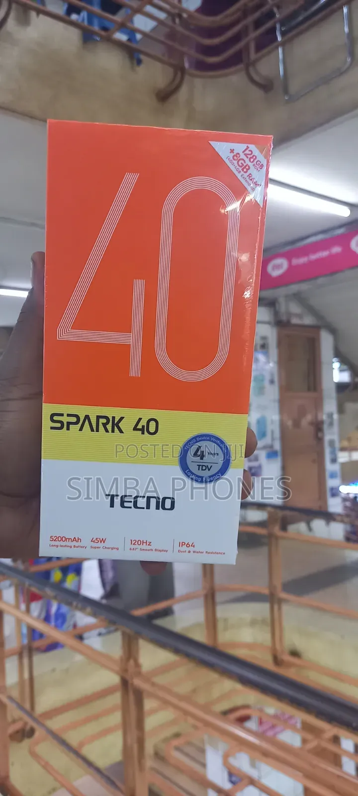 New Tecno Spark 40 128 GB Purple