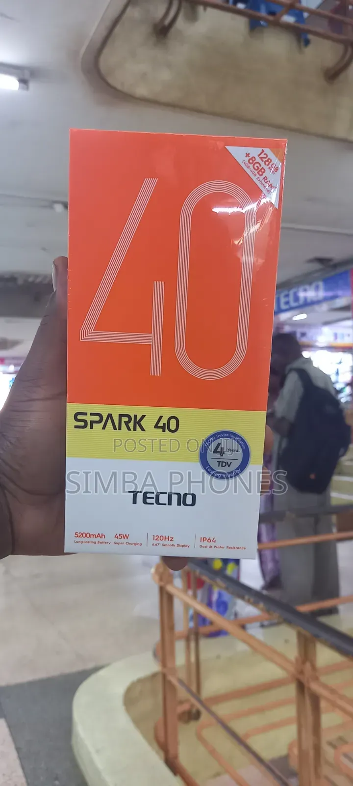 New Tecno Spark 40 128 GB Purple