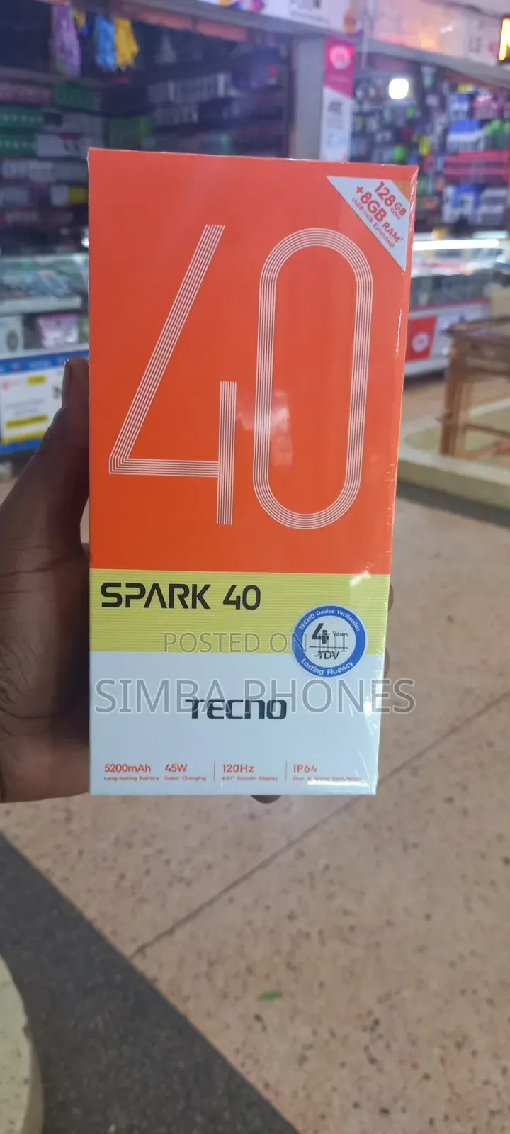 New Tecno Spark 40 128 GB Purple