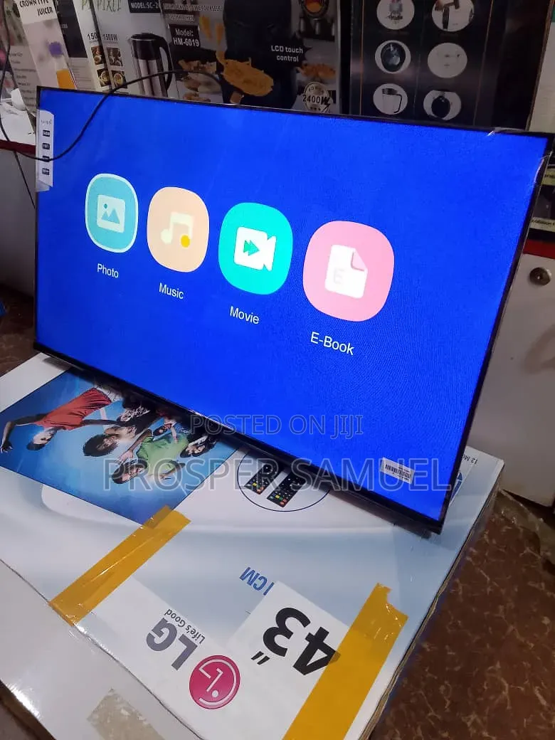 Brand New Lg 43 Inches Digital Flat Screen Flameless Tv With Inbuilt