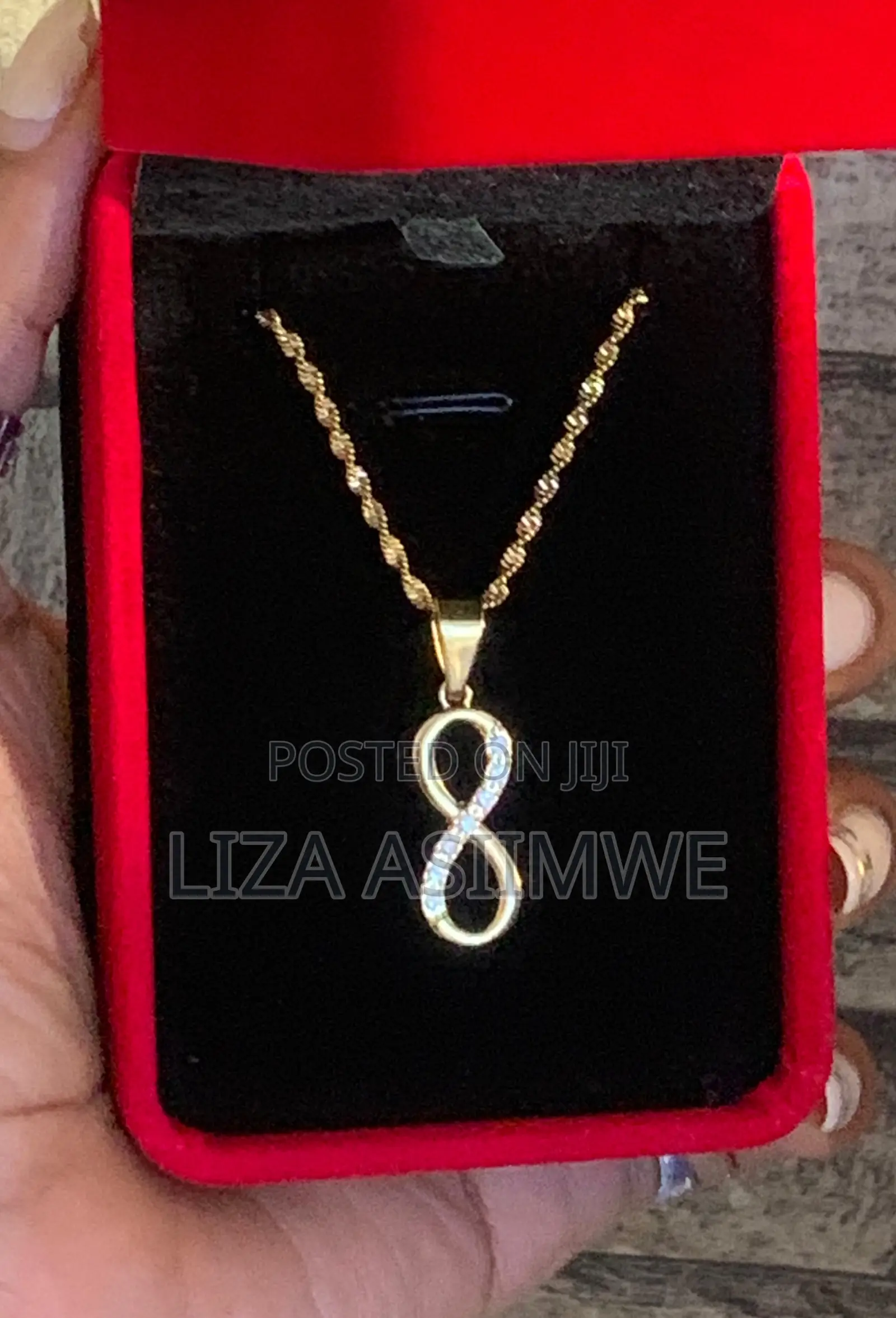 Lady’S Infinity Pendant Necklace Featuring Aaa Cubic Zirconia Stones