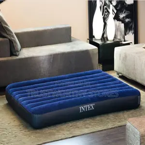 Intex Inflatable Mattress 5x6 Navy Blue and Black