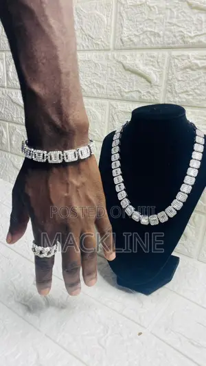 Men's Ice Chain and Ice Bracelet