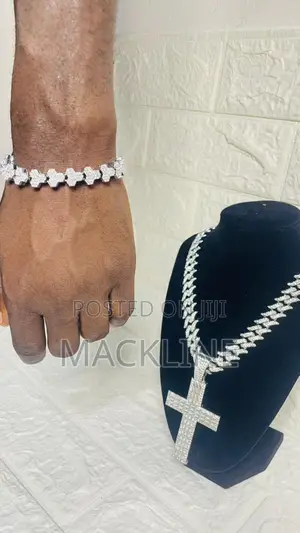 Men's Ice Chain and Ice Bracelet