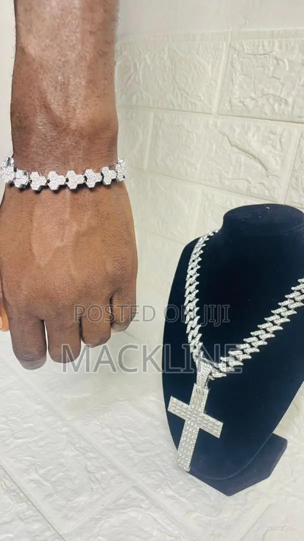 Men's Ice Chain and Ice Bracelet
