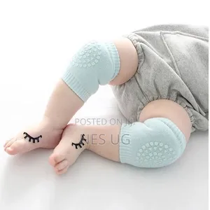 1pair Kids Knee Protection Pads for Baby Boys Girls - Light Green