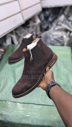 Clarks Coffee Suede Classic