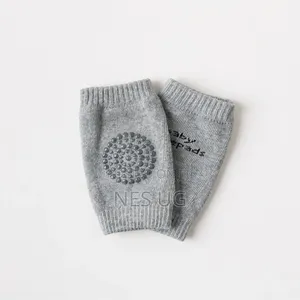 1pair Baby Boys/Girls Knee Protection Crawling Knee Pads - Gray