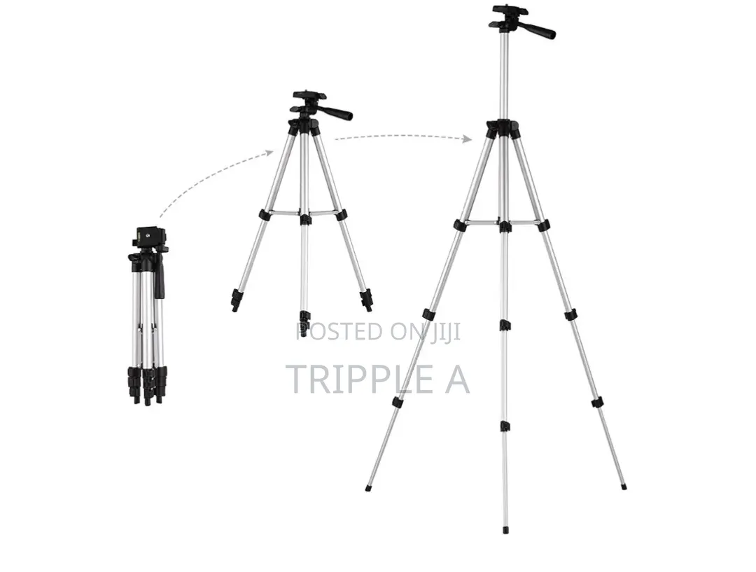 Silver 3110 Metal Tripod Stand