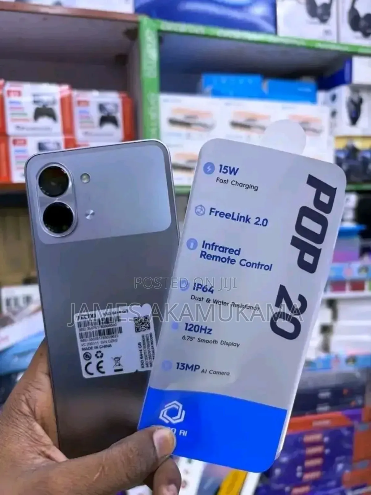 New Tecno Pop 20 64 GB Black