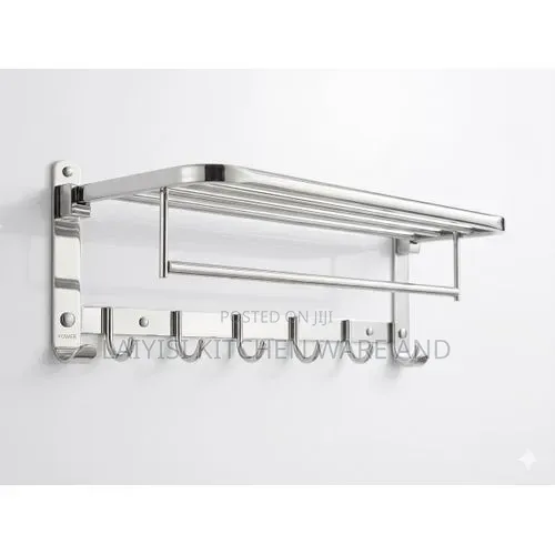 Stainless Steel Folding Towel Rack for Bathroom/Towel Stand/Hanger/