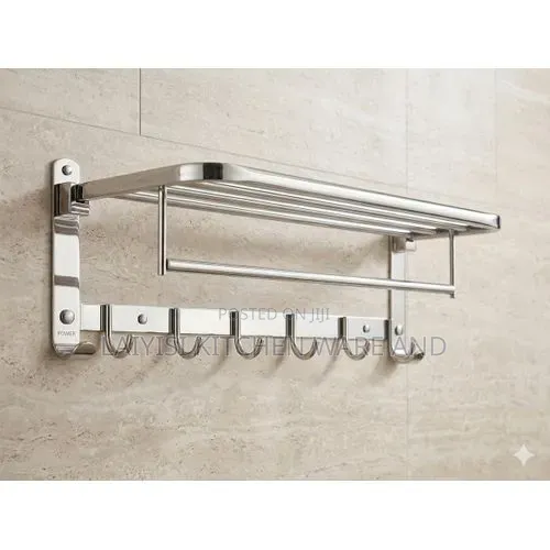 Stainless Steel Folding Towel Rack for Bathroom/Towel Stand/Hanger/