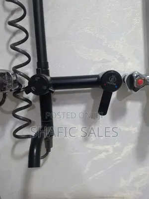 Shower Mixer Full Set Black and Silver Good Quality (All Types)