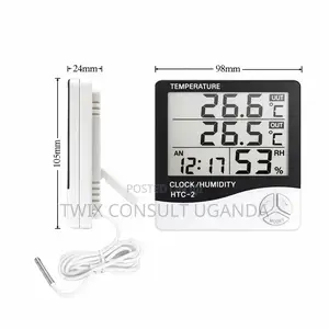 Htc-2 Digital Thermometer Hygrometer With External Sensor Probe
