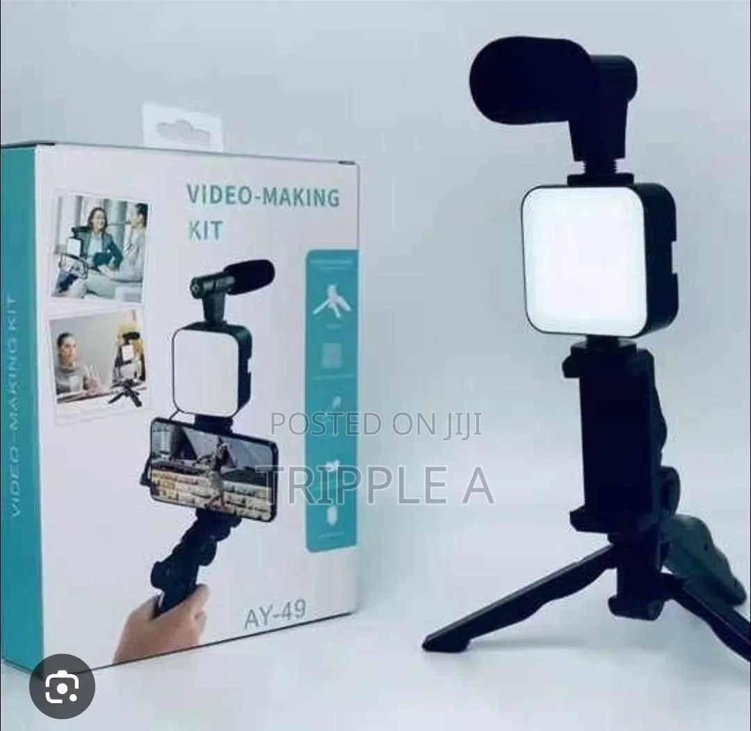 Generic Portable Cell Phone Camera Tripod Vlogging Kit