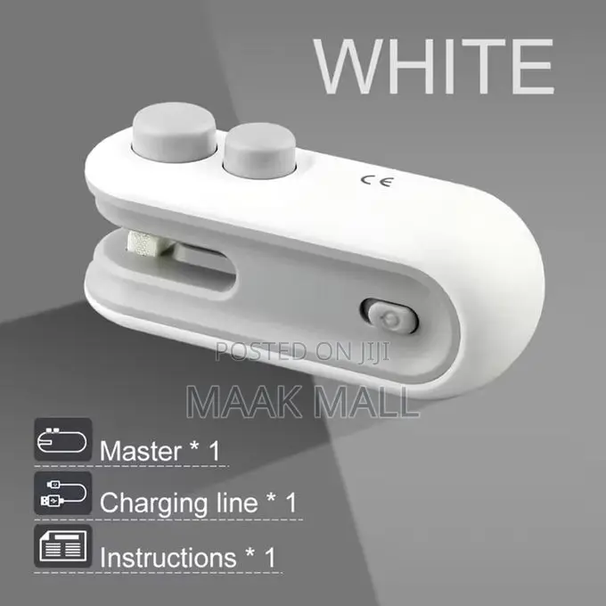 Usb Rechargeable Mini Bag Sealer With Cutter – 2-in-1