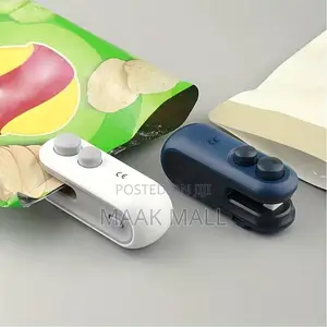 Usb Rechargeable Mini Bag Sealer With Cutter – 2-in-1