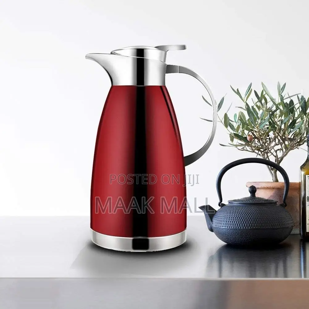 2l Stainless Steel Thermal Flask Jug Coffee Pot Water Bottl