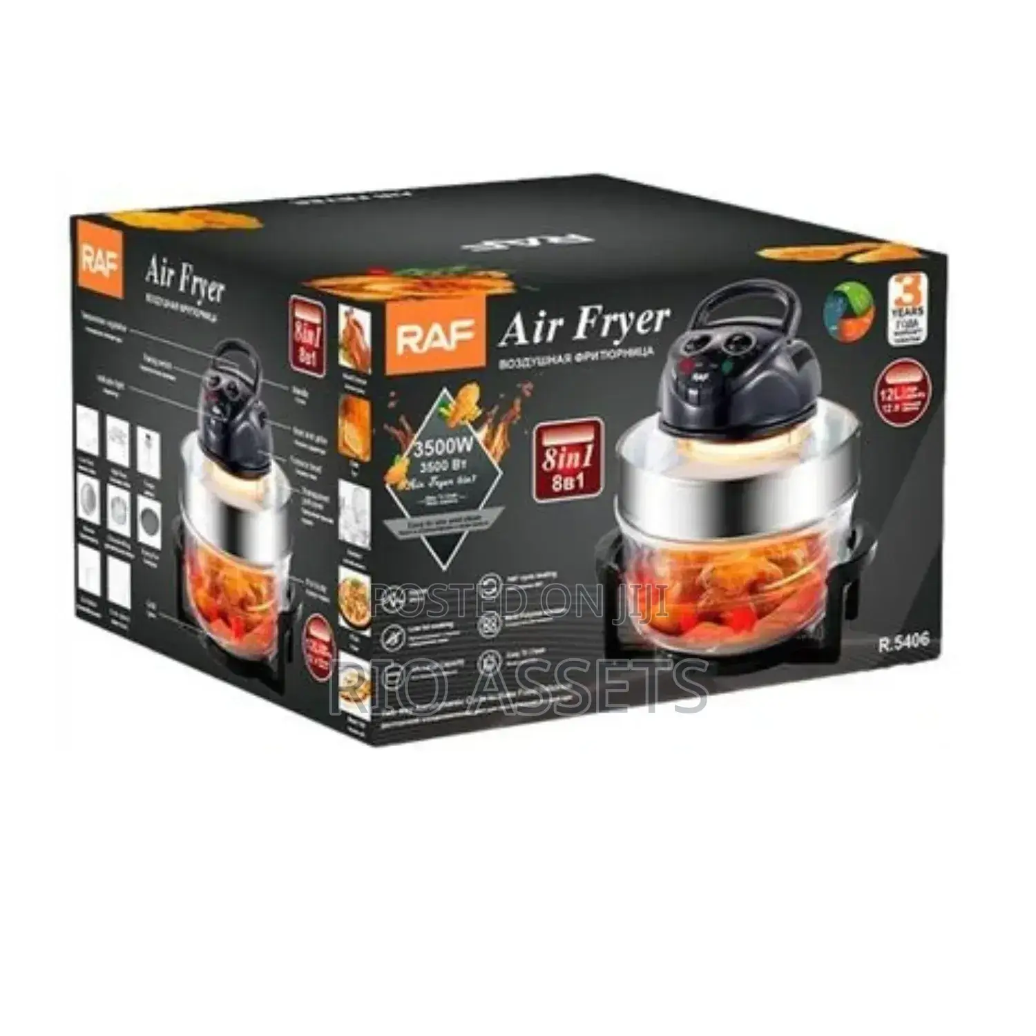 Raf 8 in 1 Electric Smart Deep Digital Air Fryer Oven Cooker