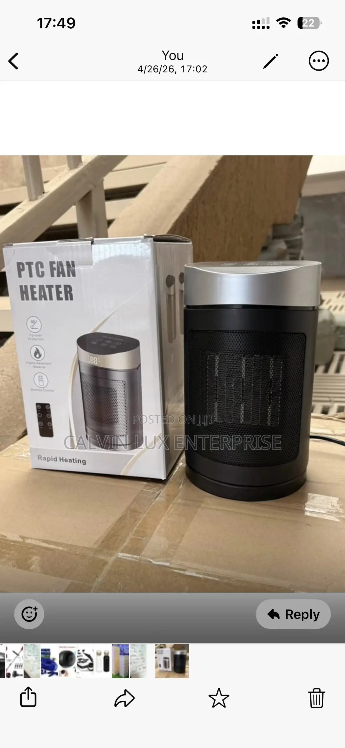 Fan Heater Electric