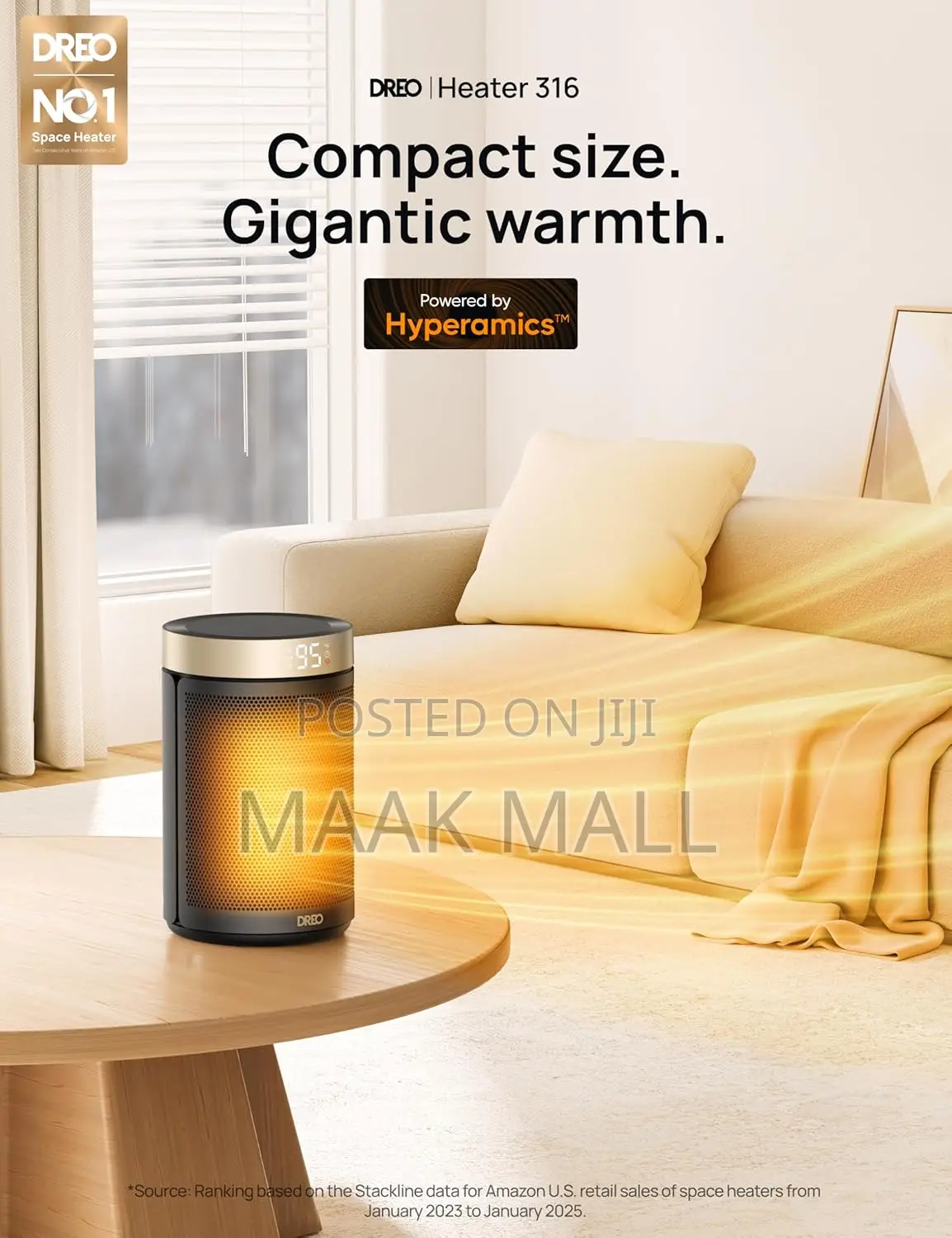Pace Heater, Portable Electric Heaters for Indoor Use With Thermostat