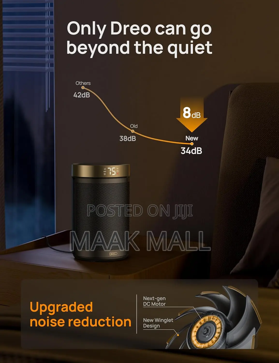 Pace Heater, Portable Electric Heaters for Indoor Use With Thermostat