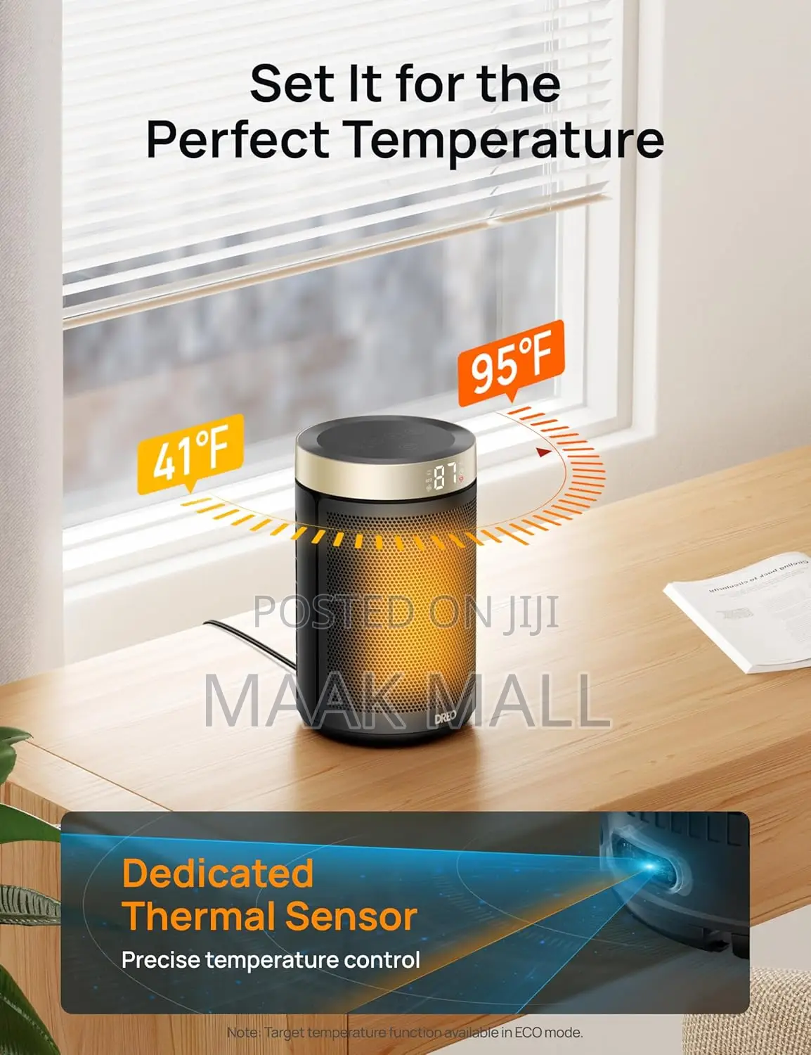 Pace Heater, Portable Electric Heaters for Indoor Use With Thermostat
