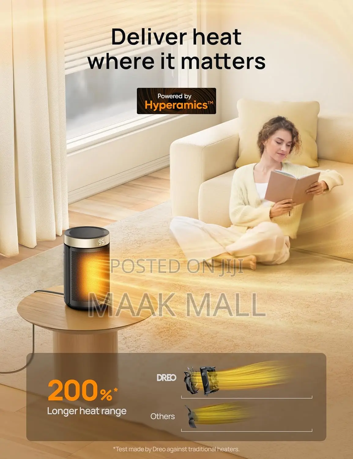 Pace Heater, Portable Electric Heaters for Indoor Use With Thermostat