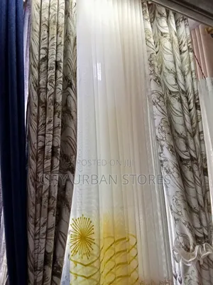 Gold Blend 2 PCS Curtains With Nets