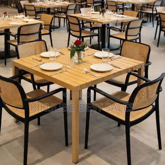 Plastic Rattan-Style Indoor/Outdoor Chairs