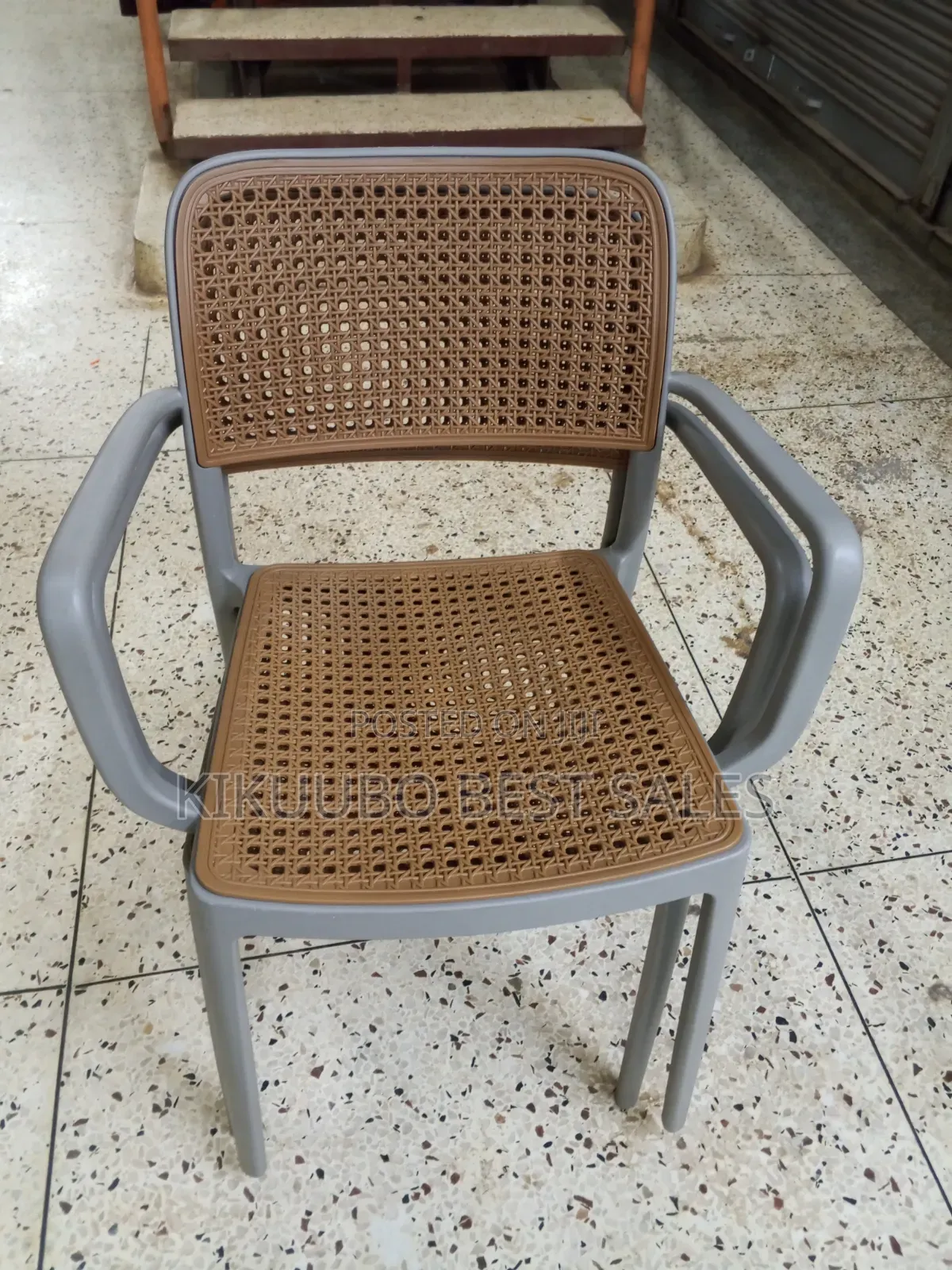 Plastic Rattan-Style Indoor/Outdoor Chairs