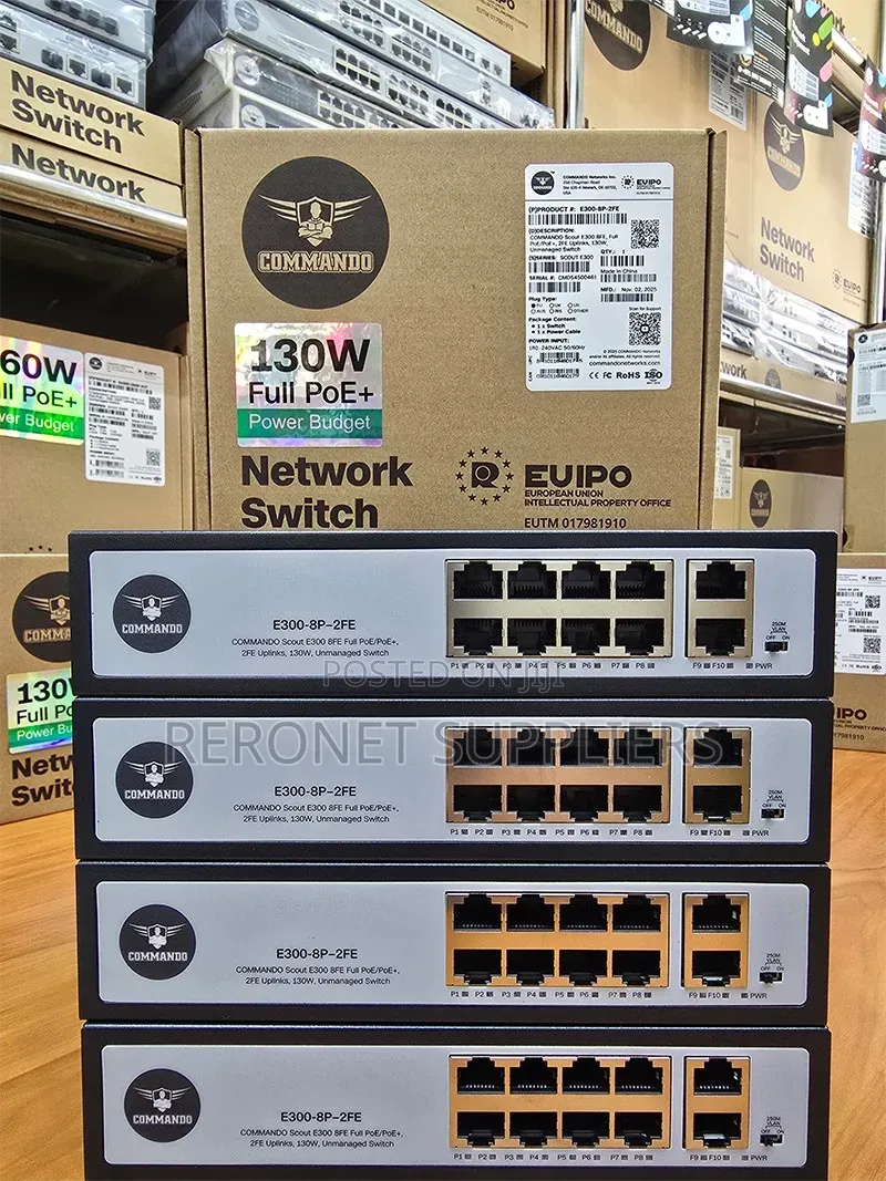 Commando 8port 10/100mbps Poe Switch