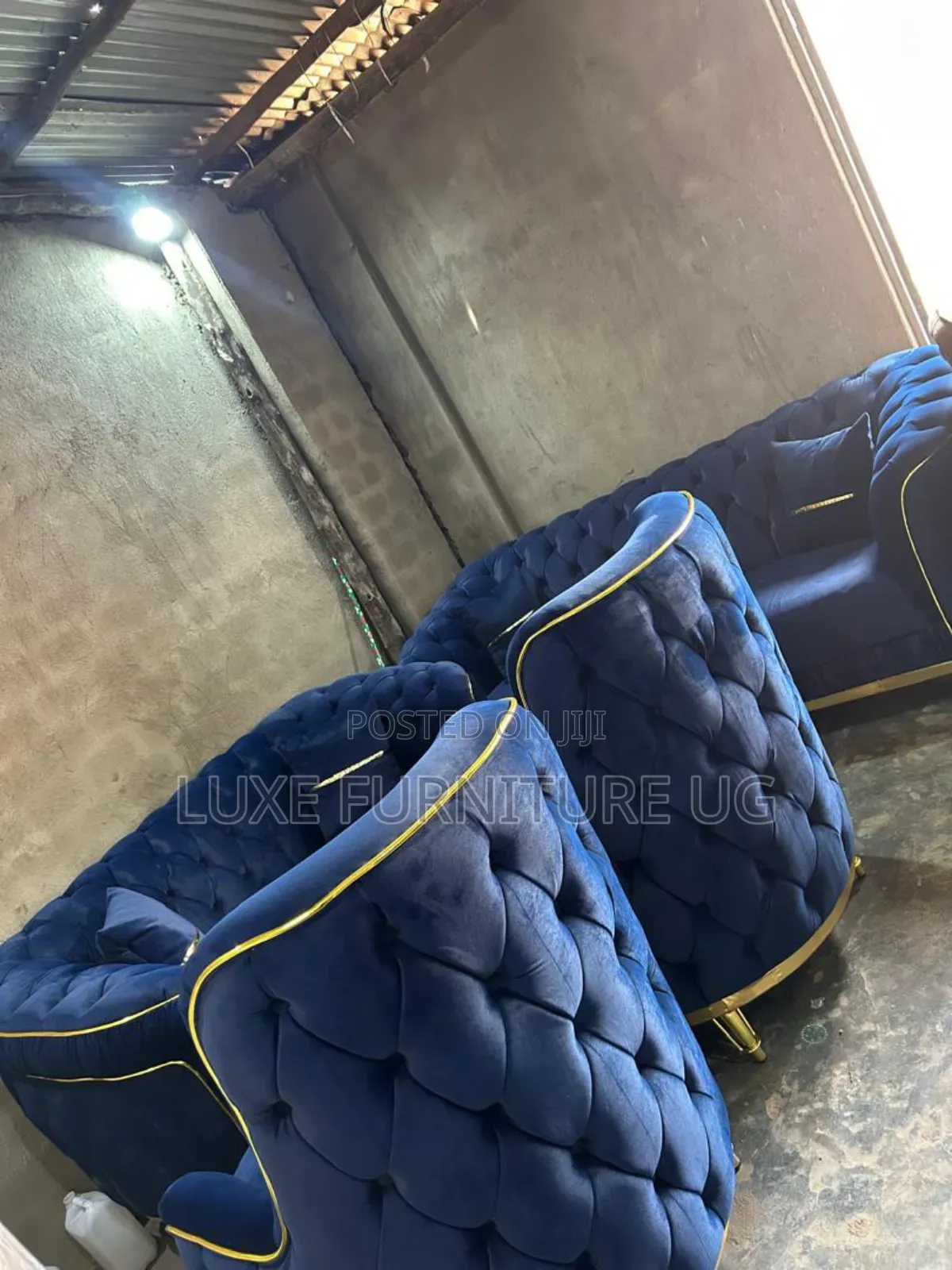 Modern Blue Sofa 7seater