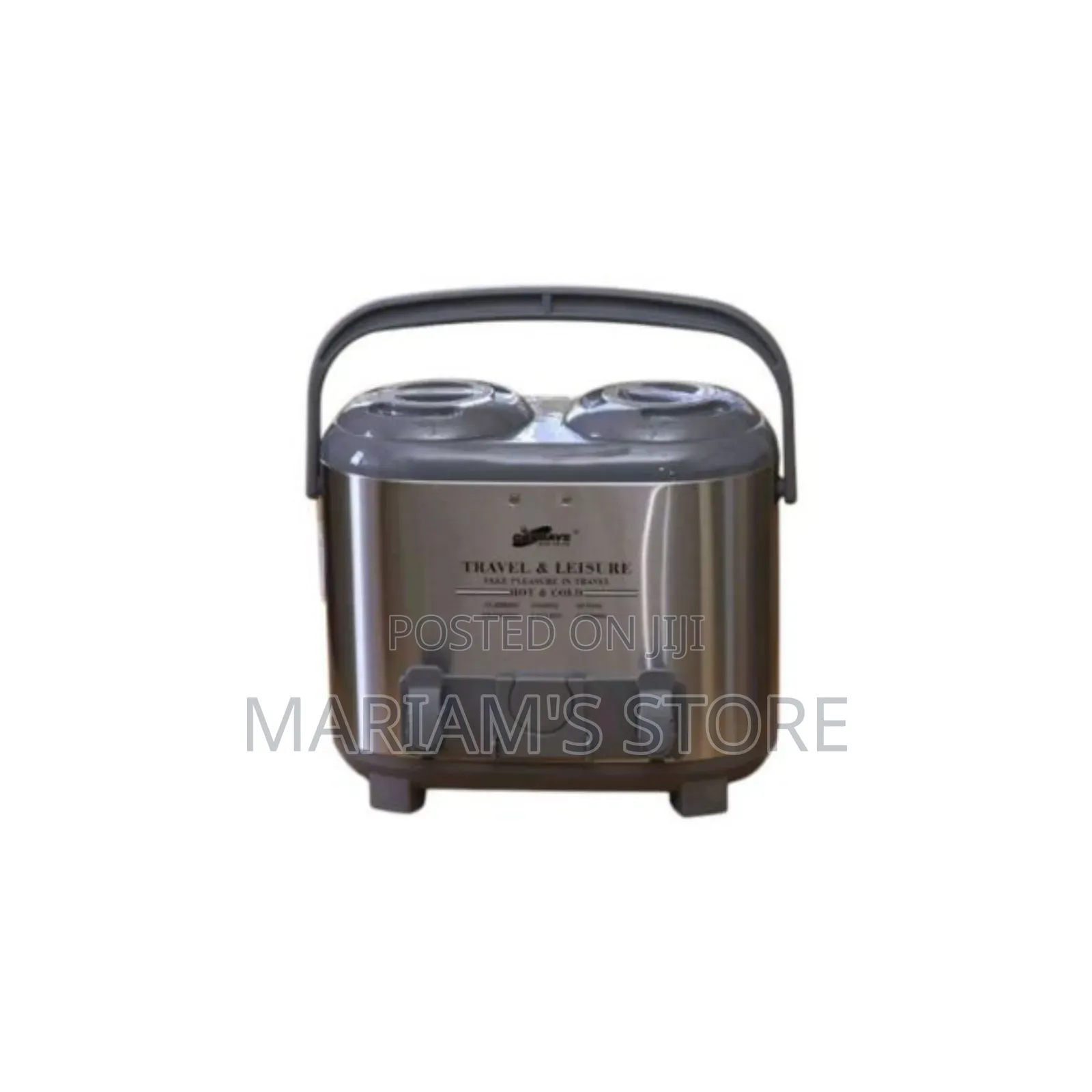 15-Liter Stainless Steel Twin Hot and Cold Tea and Coffee Flask.