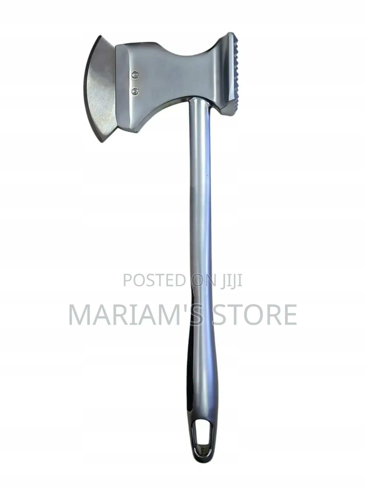 Dual-Sided Stainless Steel Meat Tenderizer and Kitchen Axe