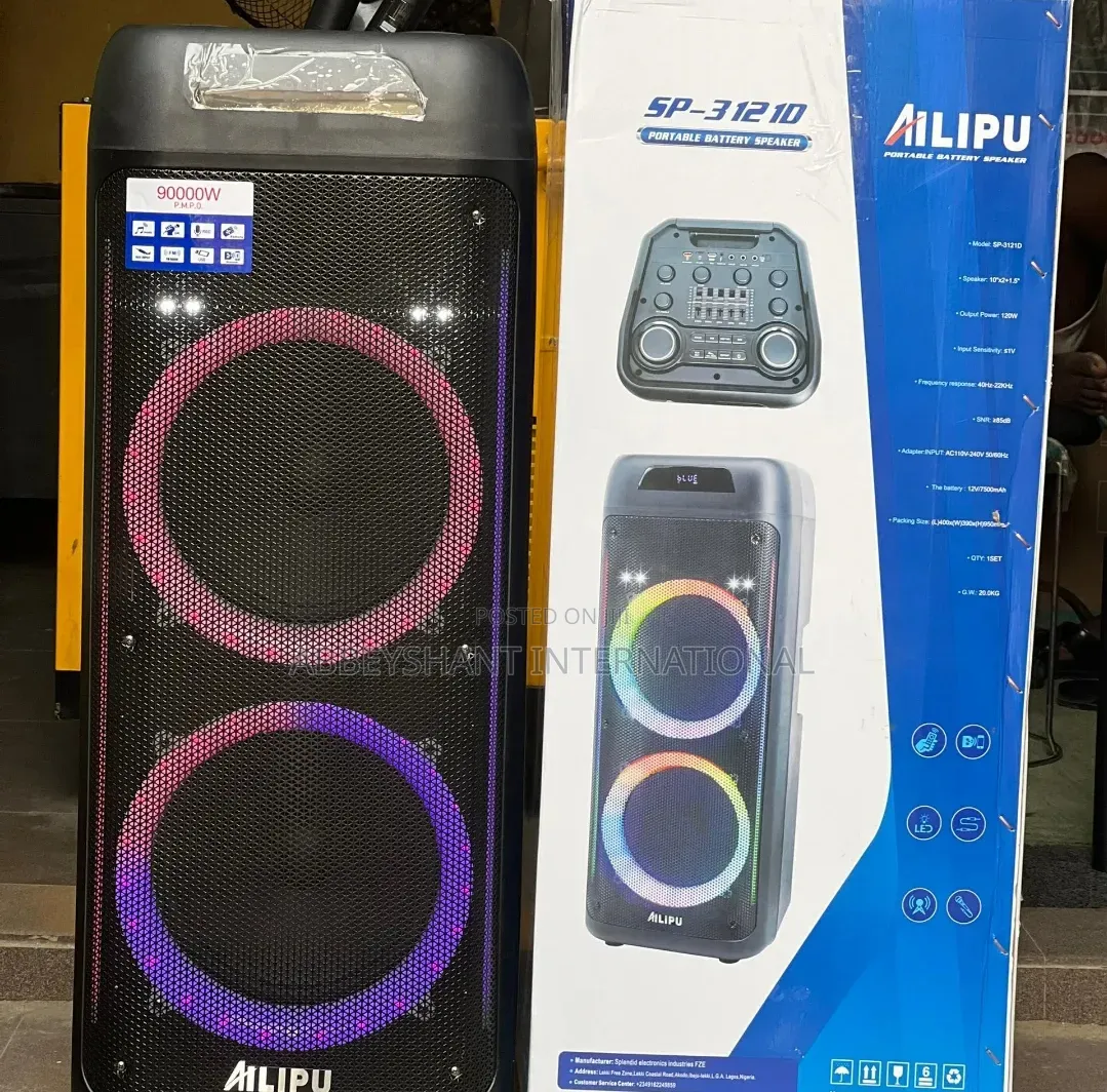 Ailipu Portable Rechargeable Speaker/Party Boom Speaker
