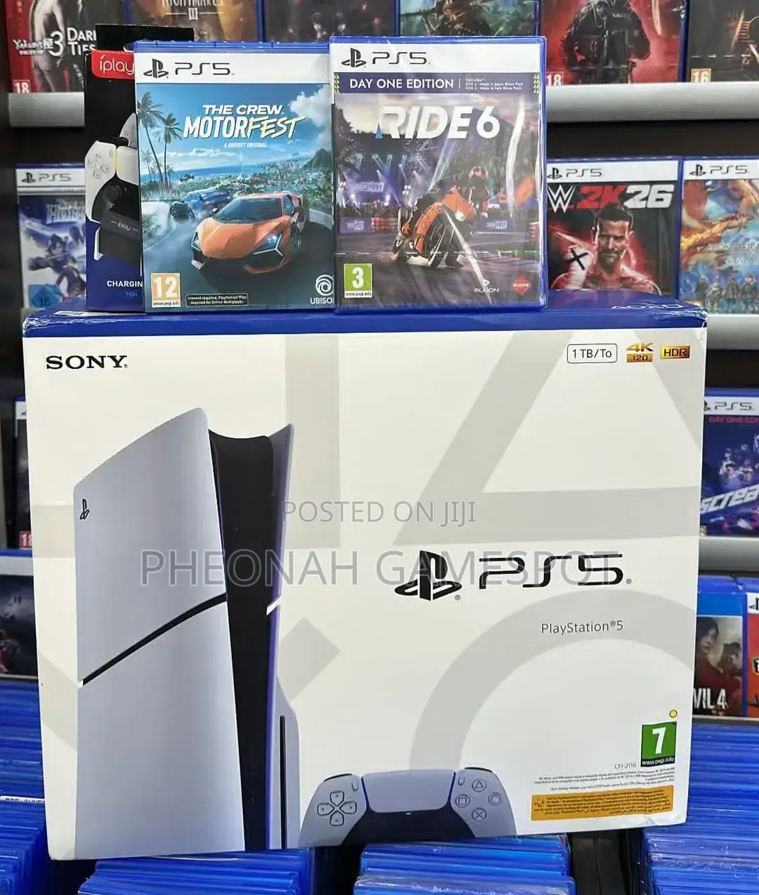 Brand New Playstation 5 Slim Disc Version With 3 Games of Your Choice