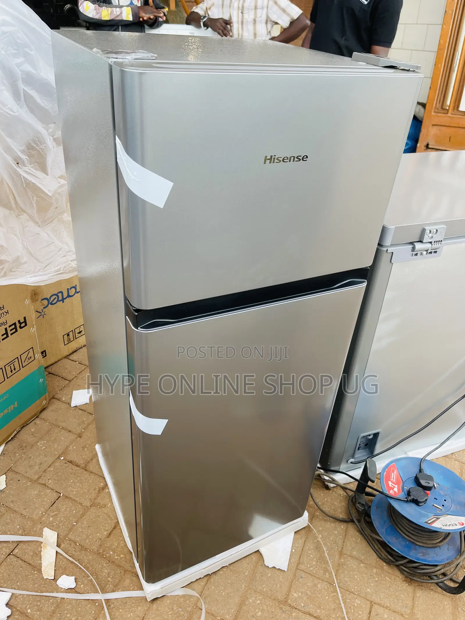 Low Power Consumption 160l Hisense Double Door Refrigerator